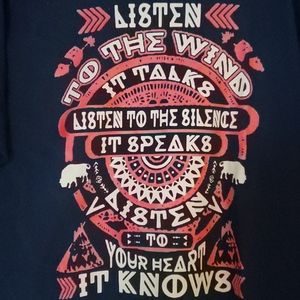 Men's Tshirt with Native American Proverb